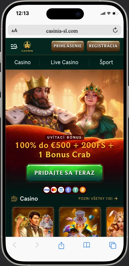 Ako vkladať do Casinia